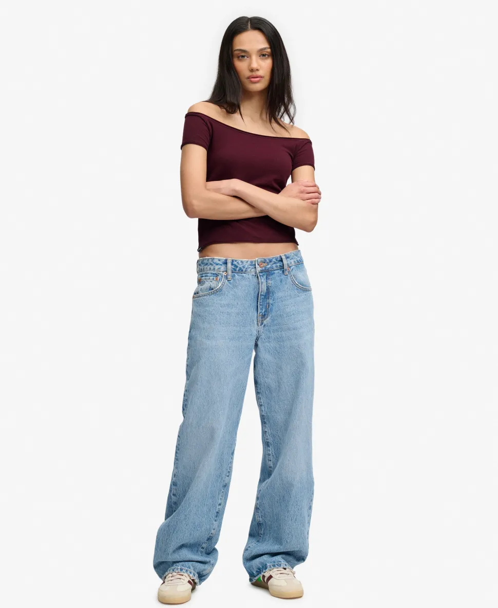 Bardot Short Sleeve Off Shoulder Top