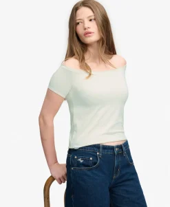 Bardot Short Sleeve Off Shoulder Top