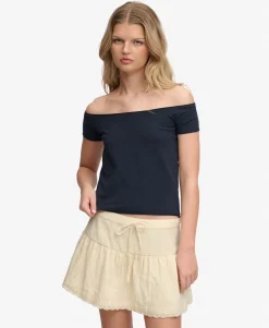 Bardot Short Sleeve Off Shoulder Top
