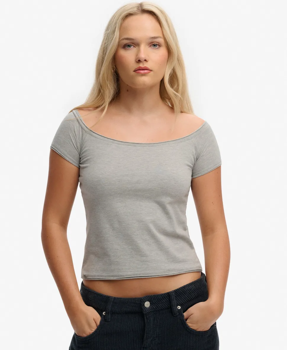 Bardot Short Sleeve Off Shoulder Top