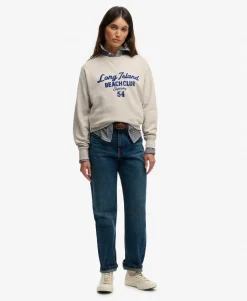 Beach Club Loose Crew Sweatshirt