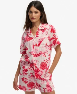 Beach Printed Short Sleeve Shirt