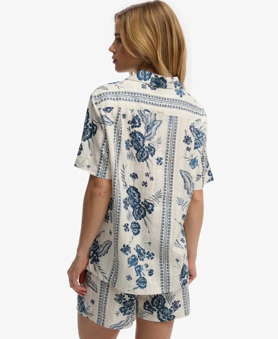 Beach Printed Short Sleeve Shirt