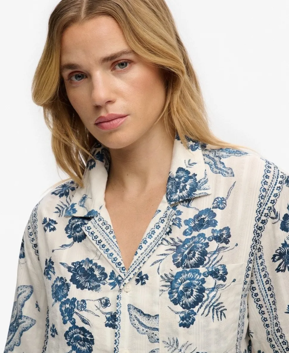Beach Printed Short Sleeve Shirt