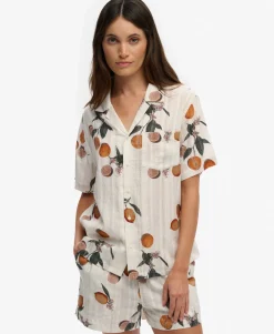 Beach Printed Short Sleeve Shirt