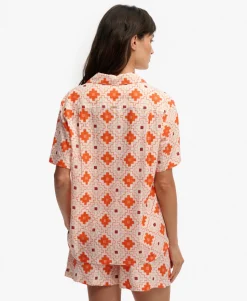 Beach Printed Short Sleeve Shirt