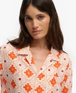 Beach Printed Short Sleeve Shirt