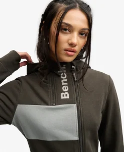 Bench Contrast Double Zip Hoodie