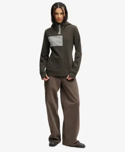 Bench Contrast Double Zip Hoodie