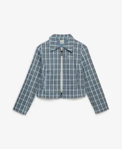 Bench Double Zip Collared Check Jacket