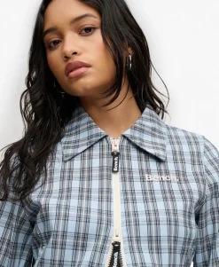 Bench Double Zip Collared Check Jacket