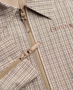 Bench Double Zip Collared Check Jacket