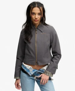Bench Double Zip Collar Ripstop Jacket
