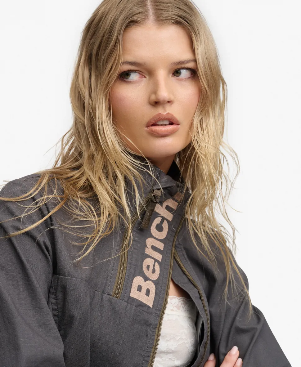Bench Double Zip Funnel Ripstop Jacket