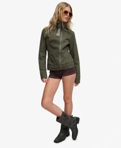 Bench Double Zip Funnel Ripstop Jacket