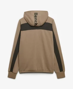 Bench Double Zip Hooded Stripe Sweatshirt