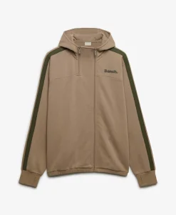Bench Double Zip Hooded Stripe Sweatshirt