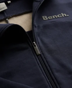 Bench Double Zip Hooded Stripe Sweatshirt