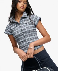 Bench Fitted Check Short Sleeve Shirt