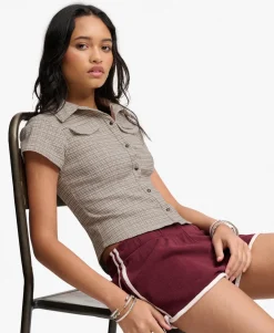 Bench Fitted Check Short Sleeve Shirt