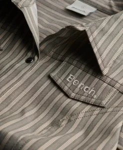Bench Fitted Stripe Short Sleeve Shirt