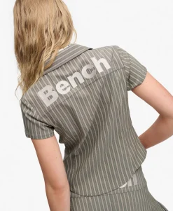 Bench Fitted Stripe Short Sleeve Shirt