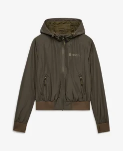 Bench Hooded Shell Bomber Jacket