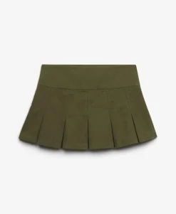 Bench Logo Pleated Peached Mini Skirt