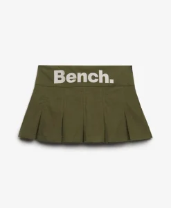 Bench Logo Pleated Peached Mini Skirt