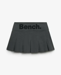 Bench Logo Pleated Twill Mini Skirt