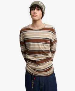 Bench Oversized Stripe Long Sleeve Top