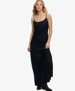 Bias Cut Maxi Slip Dress