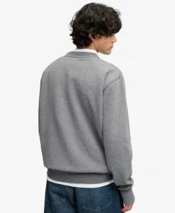 Block Text Crew Neck Sweatshirt
