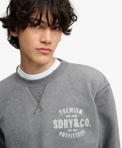 Block Text Crew Neck Sweatshirt
