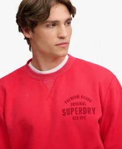 Block Text Crew Neck Sweatshirt