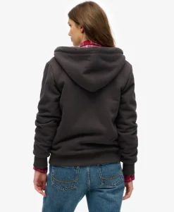 Borg Lined Zip Hoodie