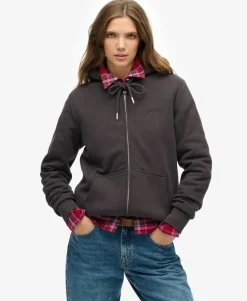 Borg Lined Zip Hoodie