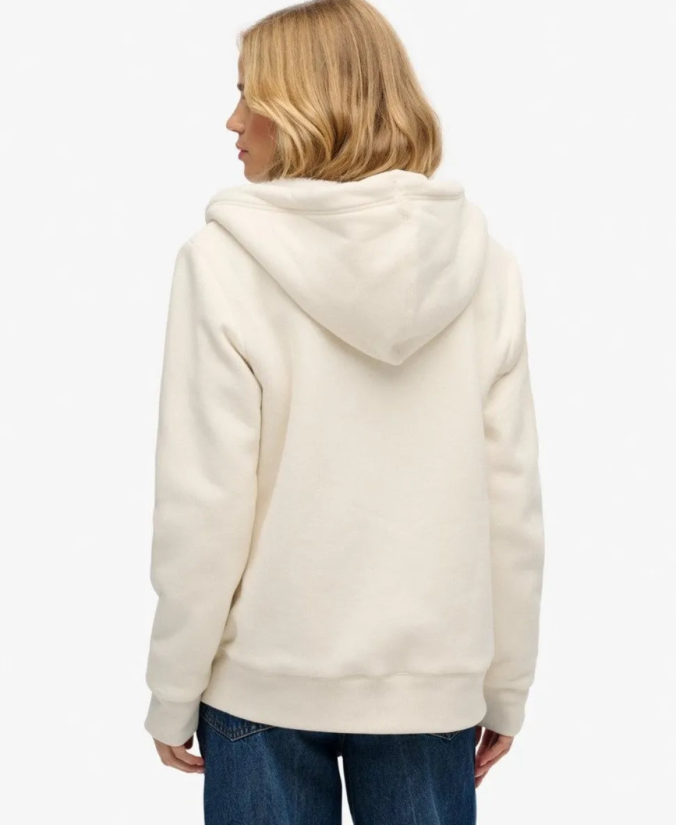 Borg Lined Zip Hoodie