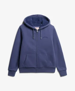 Borg Lined Zip Hoodie