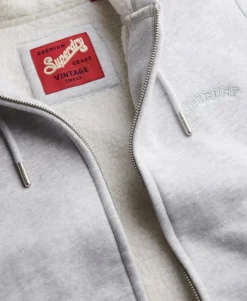 Borg Lined Zip Hoodie