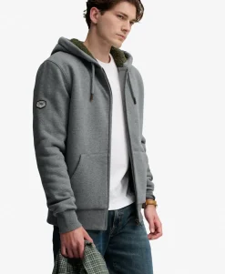 Borg Lined Zip Hoodie