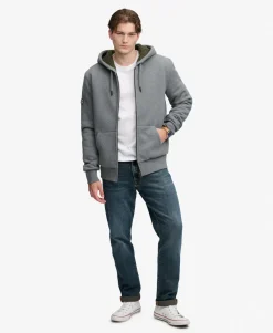 Borg Lined Zip Hoodie