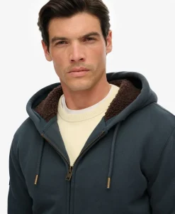Borg Lined Zip Hoodie