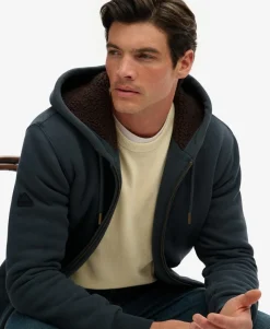 Borg Lined Zip Hoodie