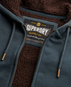 Borg Lined Zip Hoodie