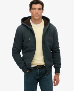 Borg Lined Zip Hoodie
