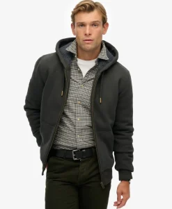 Borg Lined Zip Hoodie