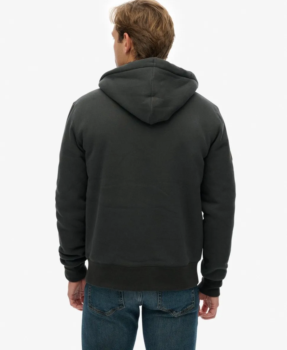 Borg Lined Zip Hoodie