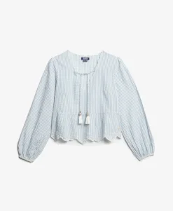 Broderie Long Sleeve Blouse
