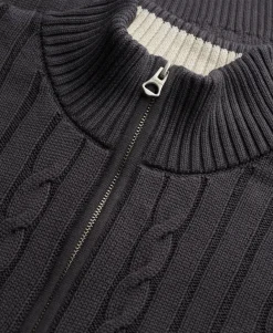 Cable Half Zip Knit